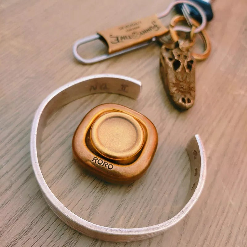 MINI Metal Hand Spinner Dz RORO | Dz RORO EDC Gyroscope Fidget Toy | Anti Stress Hand Fidget Spinner for Gift and Collection