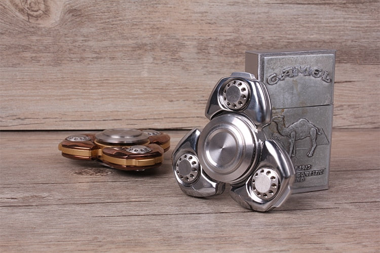 High Quality Metal Hand Spinner | EDC Anti-stress Hand Gyro Spinner | Gyro Metal Spinner for Autism and ADHD| for Gift and Collection