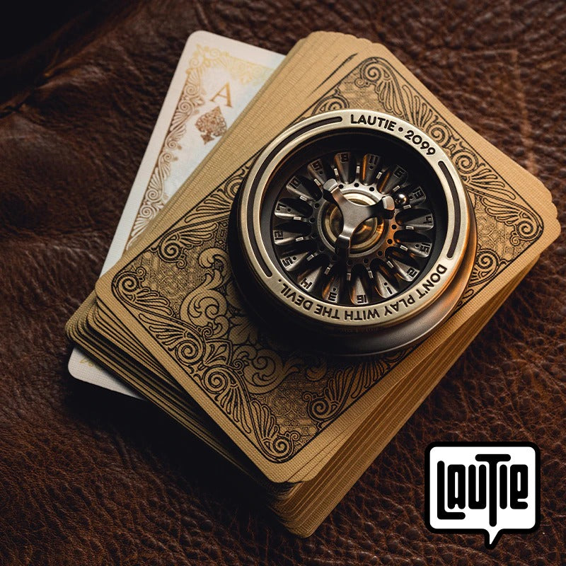 Lautie 2099 Series Lucky Turn Table Hand Gyro Spinner | Lautie Lucky Turn Table Hand Gyro Fidget for Collection and Gift