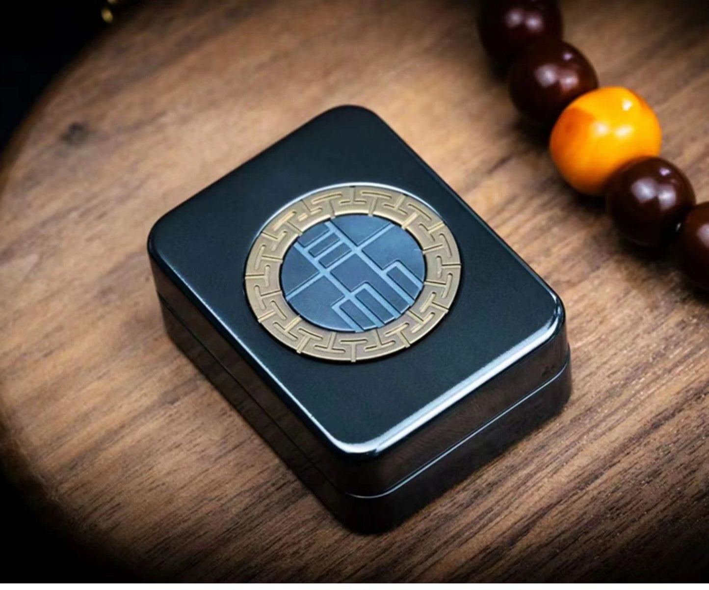 Mahjong 2.0 Stainless Steel PEI Hand Push Clicker Slider | Mahjong EDC Zirconium Hand Push Slider | Titanium Mahjong Hand Clicker Slider