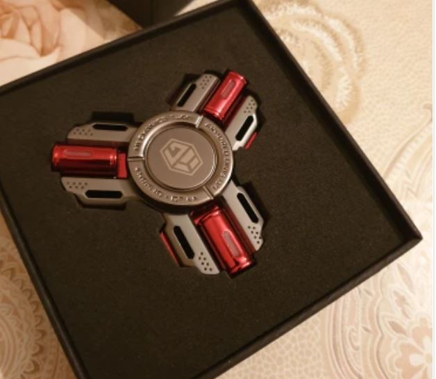 Luminous Hand Fidget Gyro Spinner | Metal Hand Gyro Spinner with Luminous Perfect for Gift & Collection
