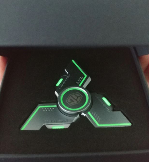 Luminous Hand Fidget Gyro Spinner | Metal Hand Gyro Spinner with Luminous Perfect for Gift & Collection