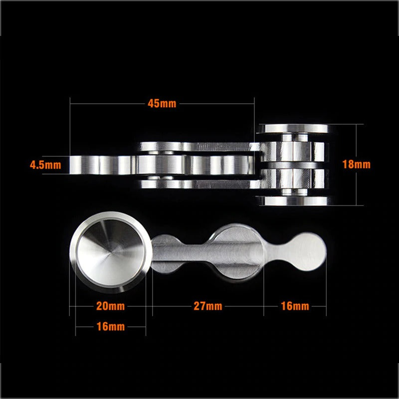 Stainless Steel Chaotic Pendulum Fingertip Gyro Rotator Fidget | Anti-Anxiety Fidget Spinner | Fidget Hand Toys