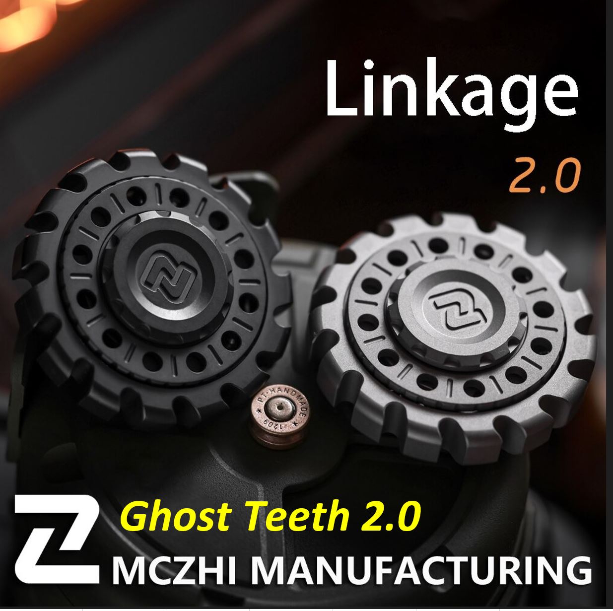 MCZHI Ghost Teeth Linkage 2.0 Gyro Hand Spinner | MCZHI Ghost Gear Linkage 2.0 Gyro Spinner | MCZHI Gear Linkage 2.0 Gyro Spinner for Gift