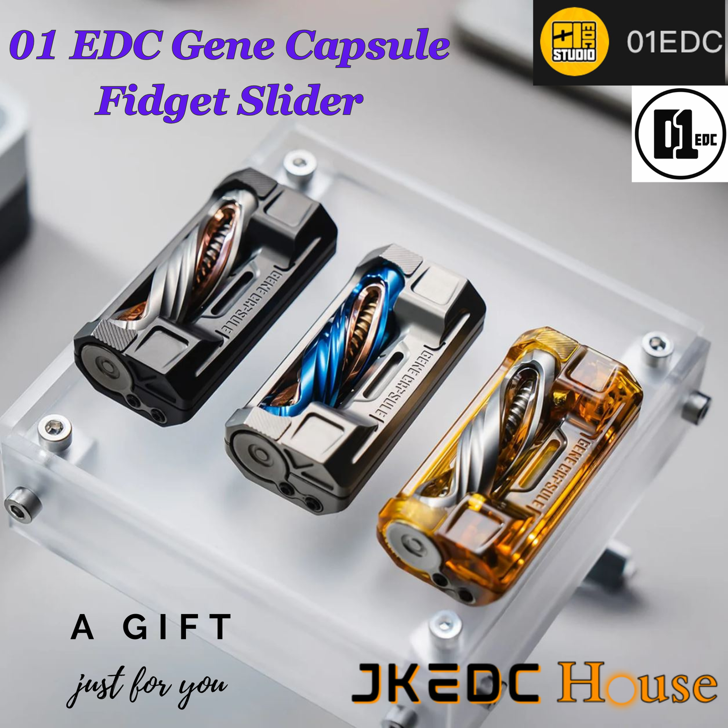01 EDC Gene Capsule Hand Push Slider
