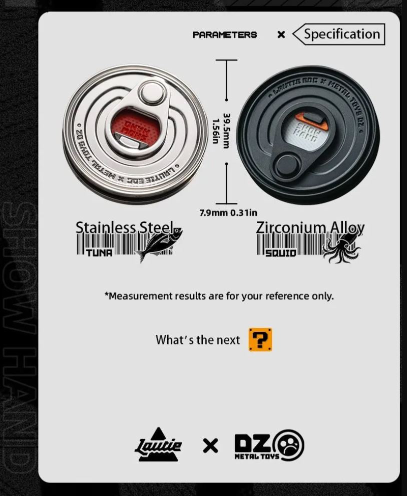 New Lautie x Metal Toys DZ "ShowHand" -Haptic Coin CAN SS Zirconium Mechanical Coin Shape Hand Slider for Collection & Gift