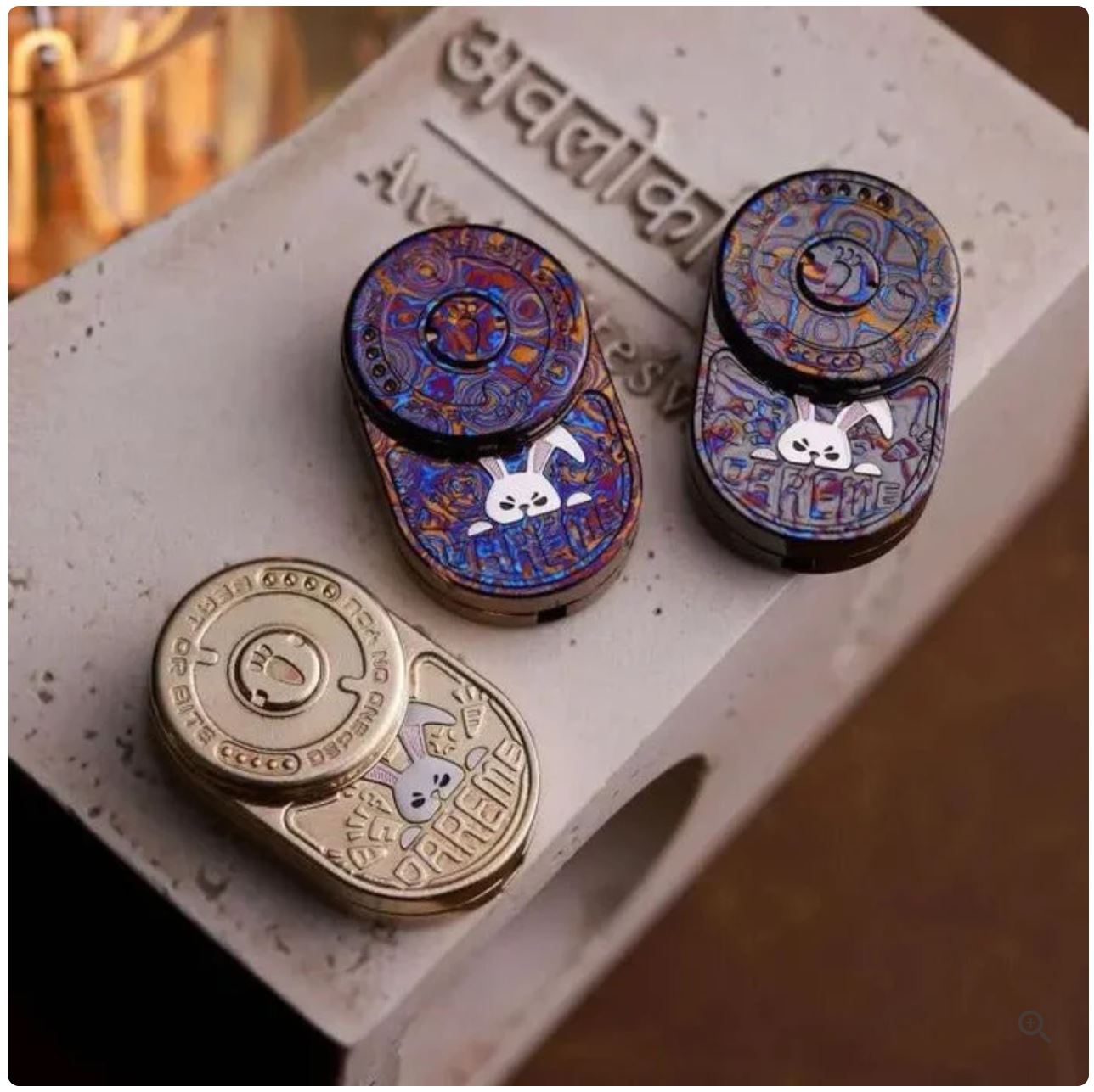 New MOT MIX EDC Zircuti Rabbit - Zelda Hand Push Slider for Collection & Gift