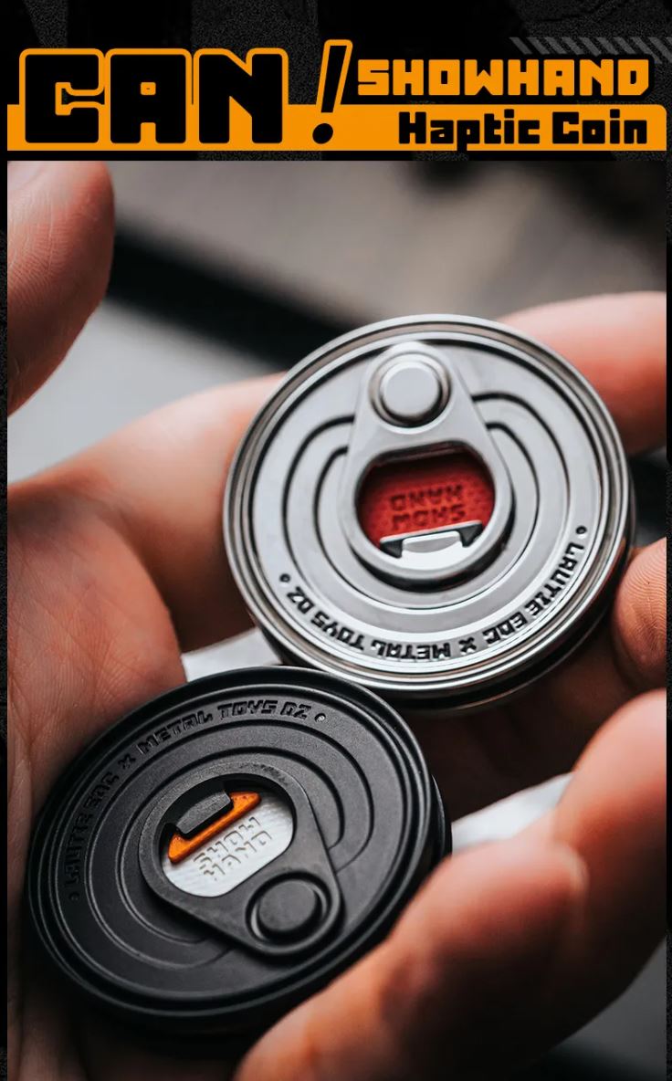 New Lautie x Metal Toys DZ "ShowHand" -Haptic Coin CAN SS Zirconium Mechanical Coin Shape Hand Slider for Collection & Gift