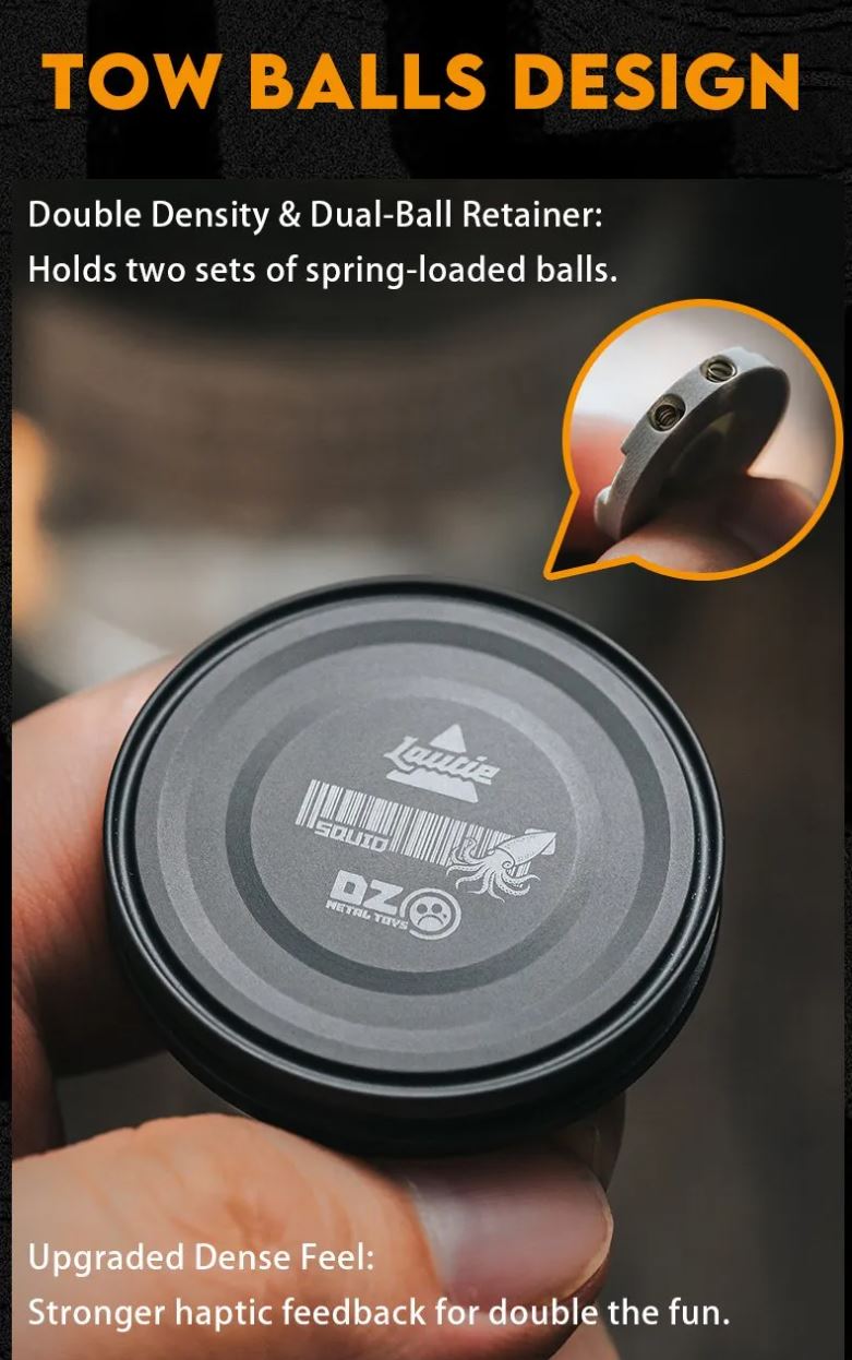 New Lautie x Metal Toys DZ "ShowHand" -Haptic Coin CAN SS Zirconium Mechanical Coin Shape Hand Slider for Collection & Gift