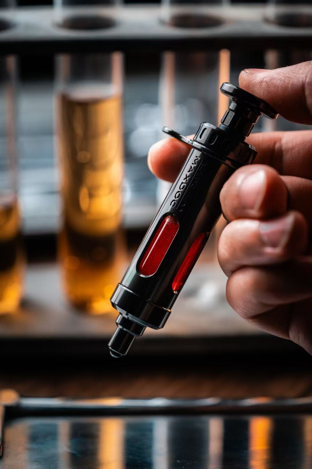 New Arrival ACEdc MAXDOC Fidget Hand Slider | ACEdc MAXDOC EDC Hand Haptic Slider | New ACEdc MAXDOC healing protocols Zirconium Fidget Slider for Gift & Collection.
