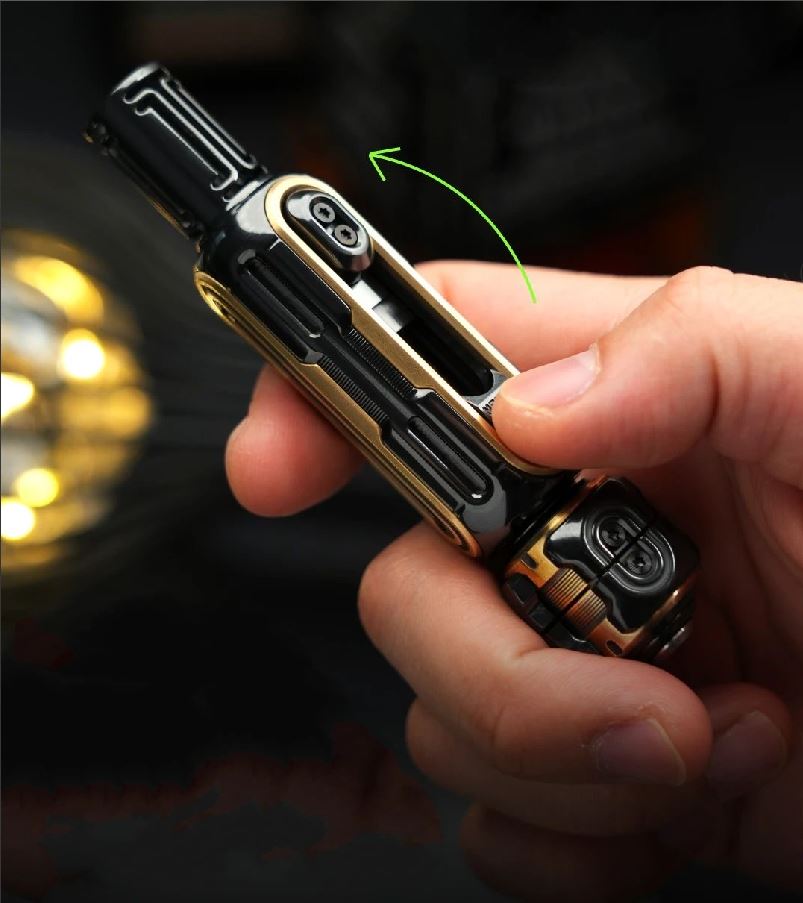 New MUYI NAYICI ARTILLERY Mechanical Ratchet Push Hand Slider | MUYI ARTILLERY Hand Push Slider | MUYI Ratchet Hand Push Fidget Toys for Collection &amp; Gift