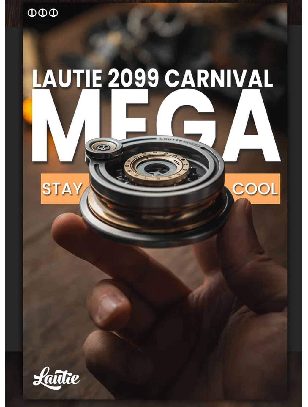 New Lautie 2099 Series TableTop MEGA CARNIVAL Hand Gyro Spinner | Lautie MEGA CARNIVAL Lucky Deskset Hand Gyro Fidget for Collection and Gift