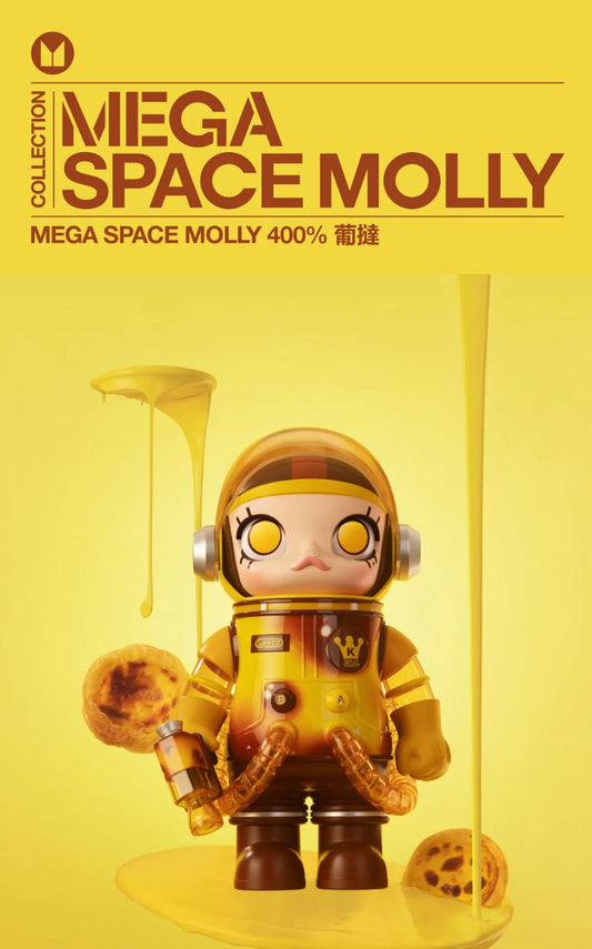 POP MART - MEGA SAPCE MOLLY 400% - EGG TART -MACAU Exclusive-100% Authentic from POP MART