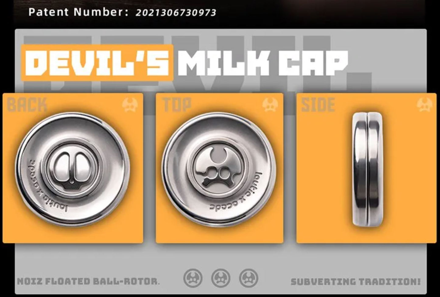 LAUTIE x ACEdc - New Devil’s Milk Cap Haptic Coin Fidget Toy for Collection & Gift