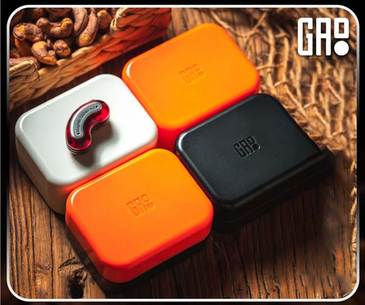 Gao Studio Cashew Nut 2.0 Hand Push Slider | Gao Studio PC Cashsew Nut 2.0 Slider |Gao EDC Cashew Nut Hand Push Slider for Gift & Collection