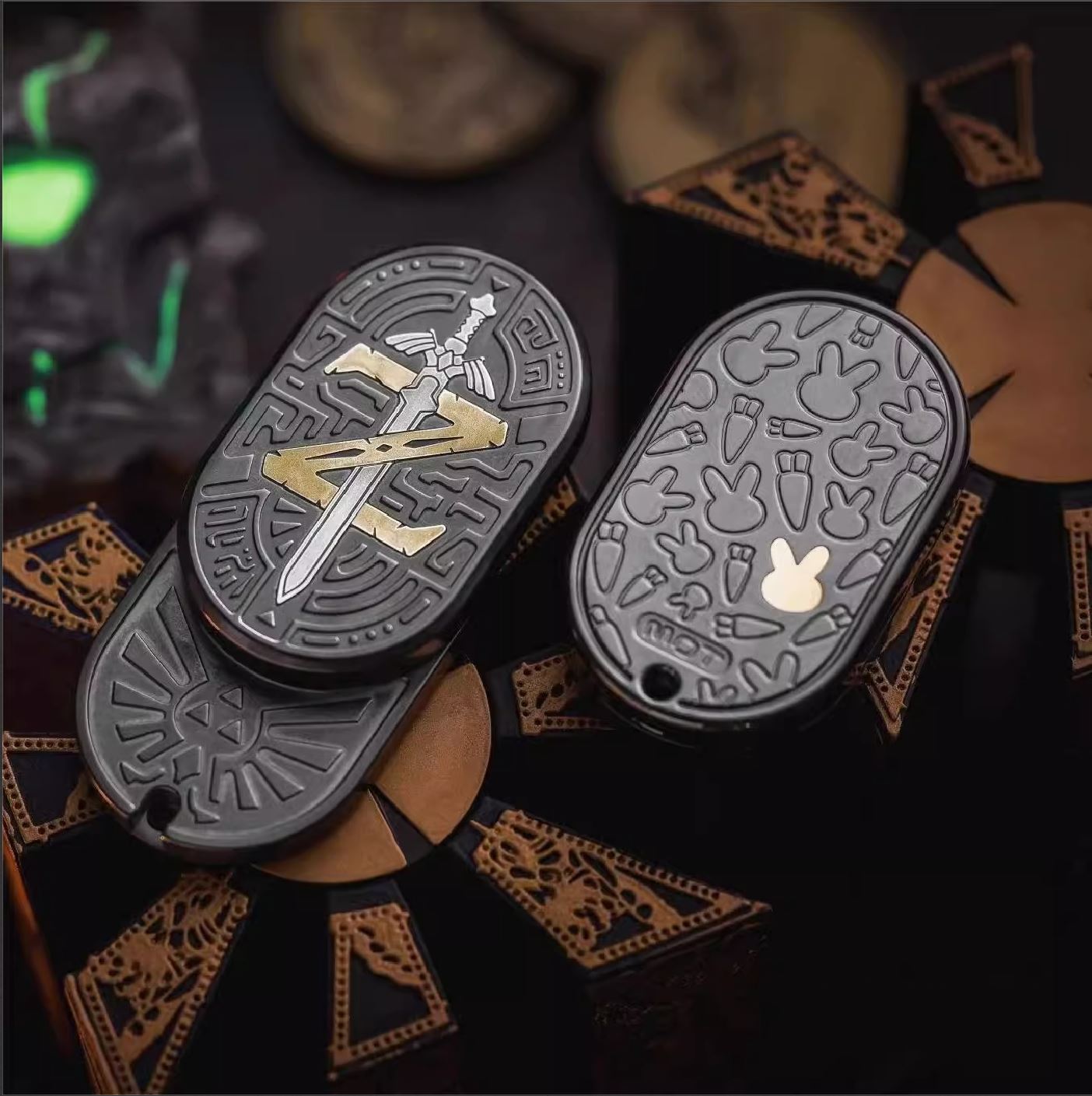 New MOT EDC Zirconium Rabbit - Zelda Hand Push Slider | New Mot EDC Ze ...