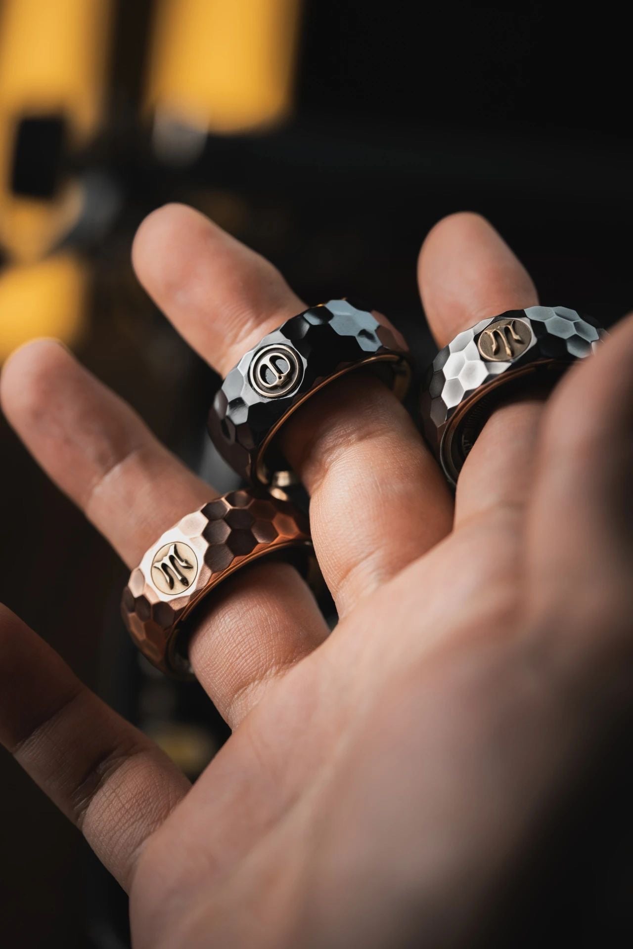 New Launching Lautie SpyWar Mechanic Thorns Zirconium Ring Hand Finger Spinner | Lautie Mechanic Thorns Finger Ring Spinner for Gift and Collection