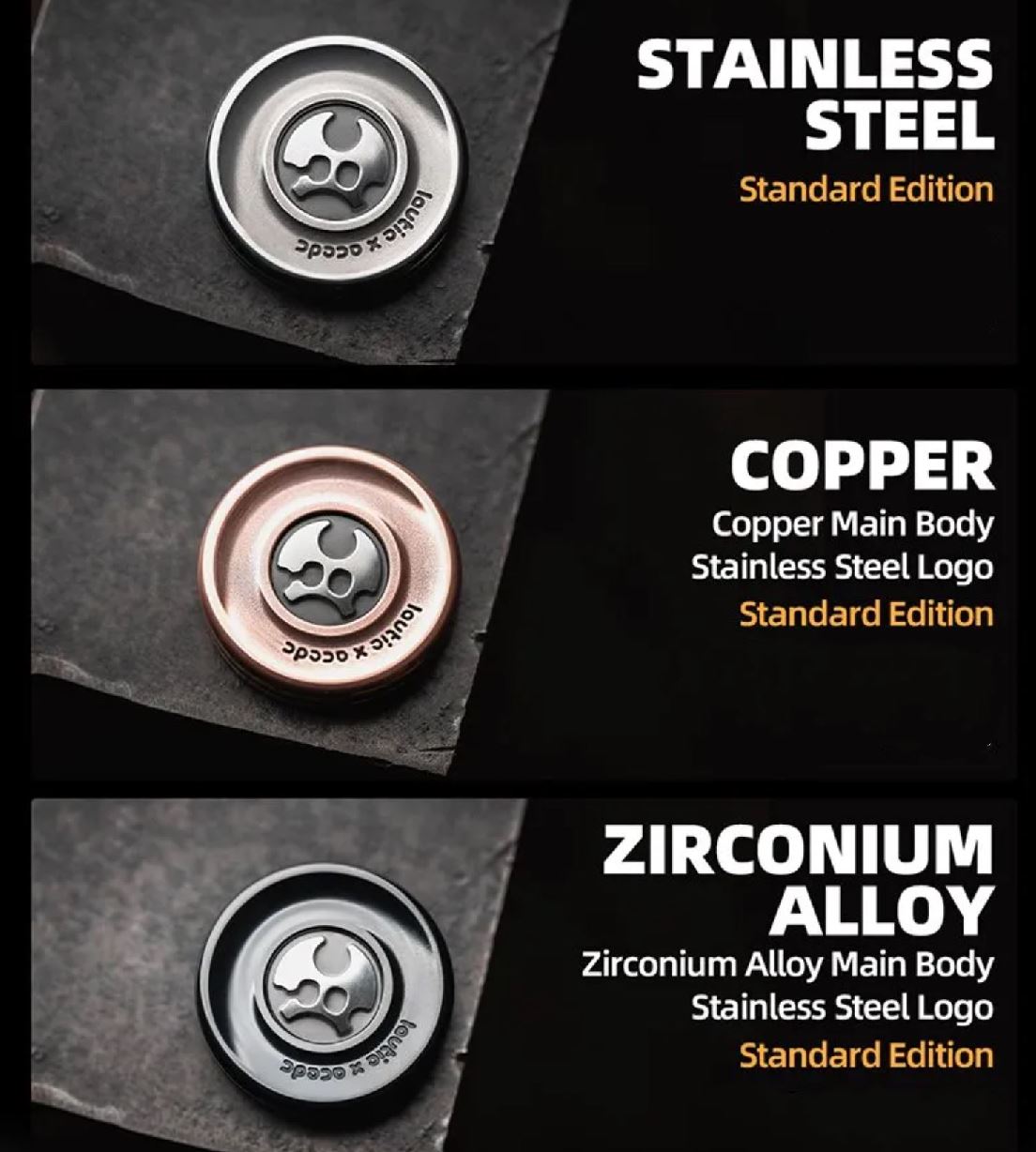 LAUTIE x ACEdc - New Devil’s Milk Cap Haptic Coin Fidget Toy for Collection & Gift
