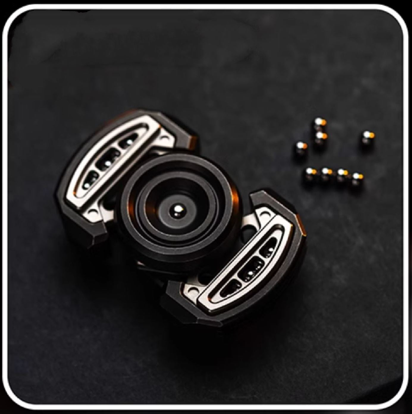 2024 WANWU Stainless Steel Mini Robot Strike Hand Gyro Fidget Spinner | WANWU Strike Mini Robot EDC Hand Spinner | Mini Robot Strike PPB Steel Hand Fidget for Gift & Collection