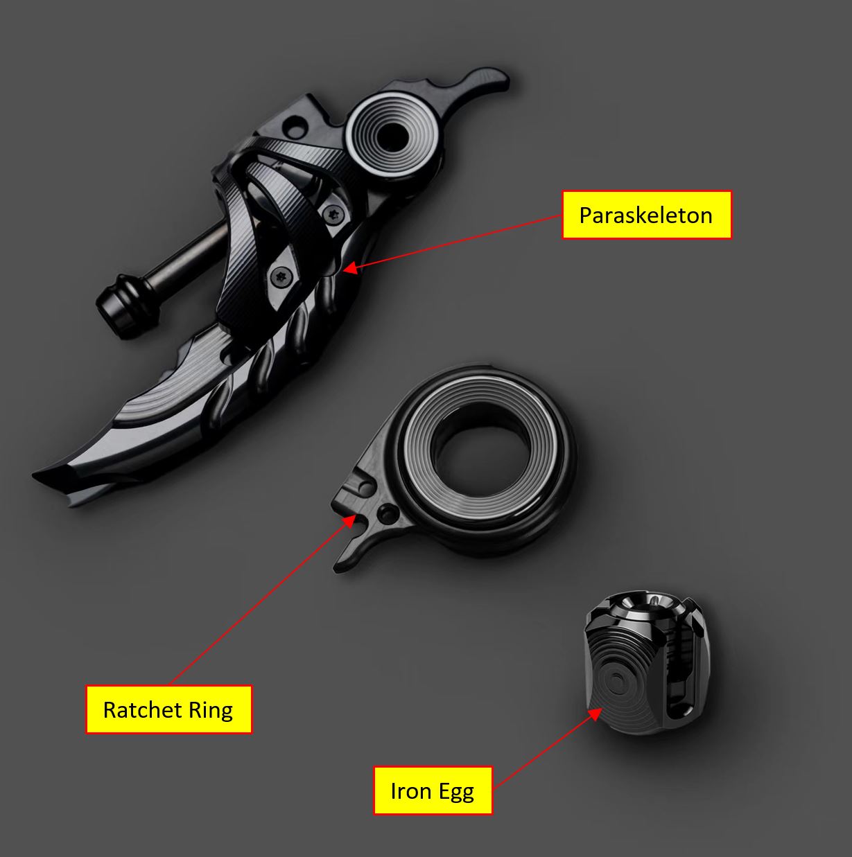 New WANWU PARASKELETON Zirconium Mechanical Magnetic Hand Haptic Push Slider PPB Fidget Toys for Collection & Gift