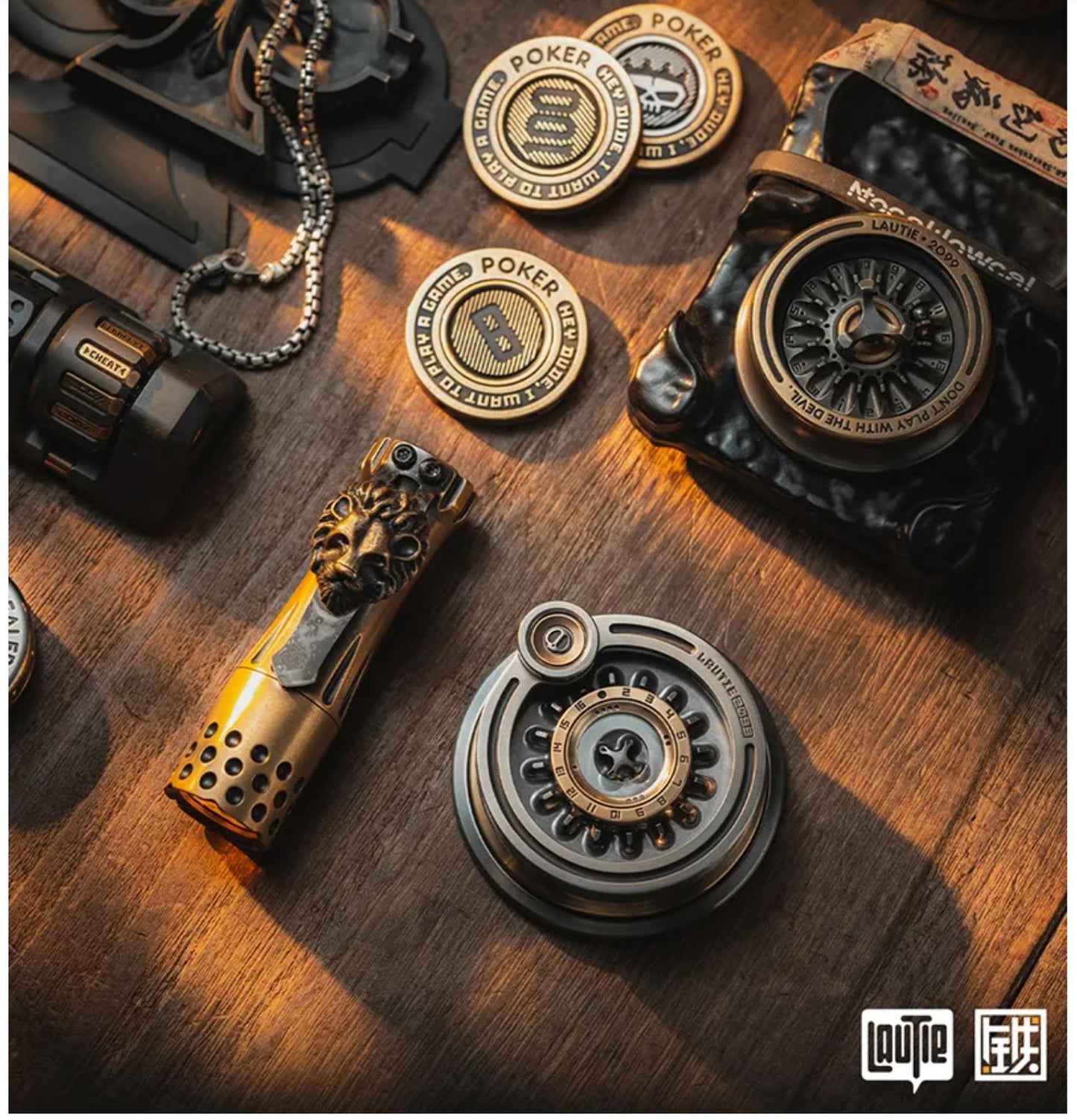 New Lautie 2099 Series TableTop MEGA CARNIVAL Hand Gyro Spinner | Lautie MEGA CARNIVAL Lucky Deskset Hand Gyro Fidget for Collection and Gift