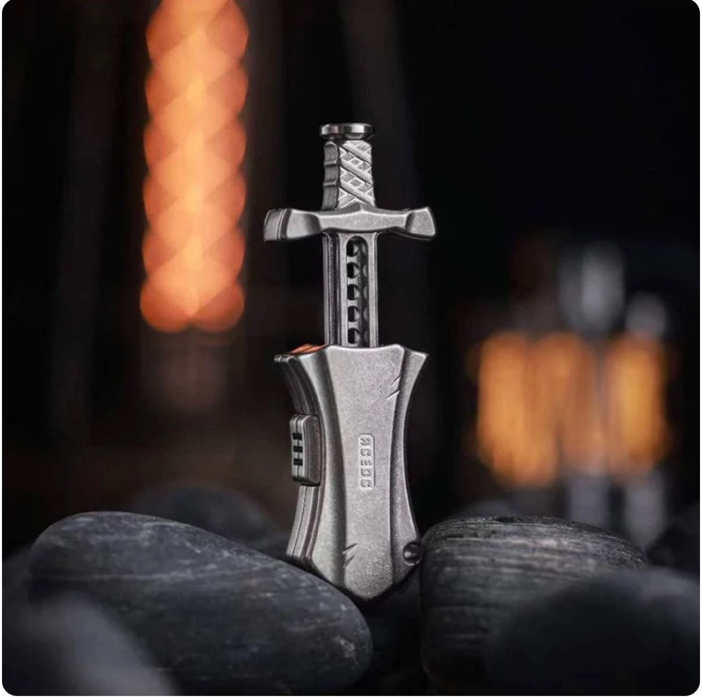 ACEdc Master Sword Hand Push Slider Fidget Toys for Collection & Gift