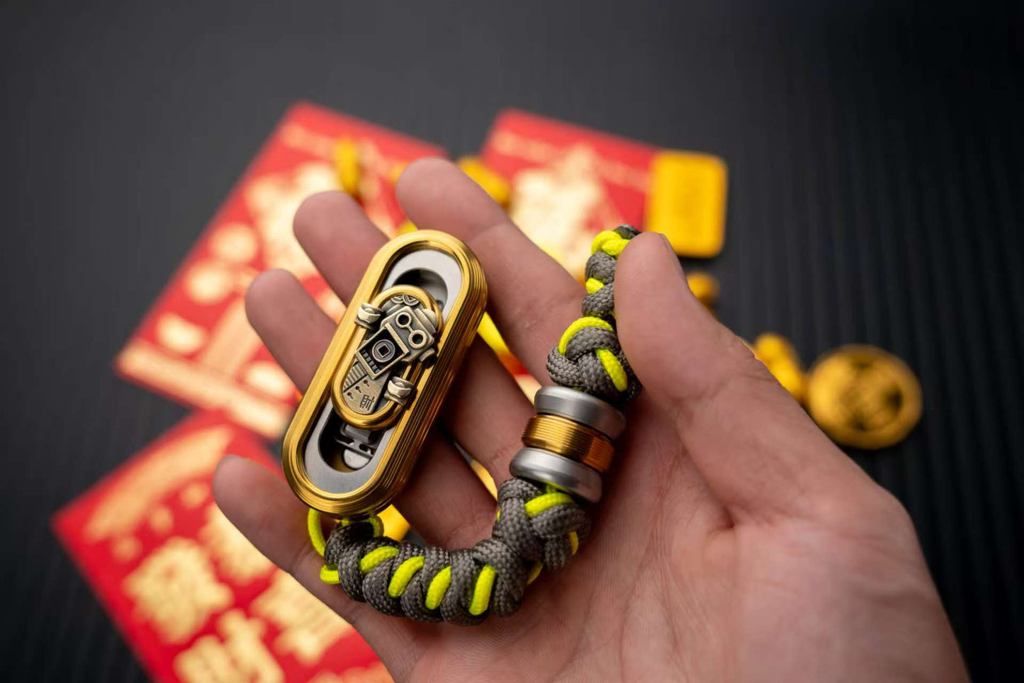 New WANWU Popping Stainless Steel Hand Fidget Haptic Push Slider | New WANWU Popping EDC Zirconium Hand Push Slider | WANWU Popping PPB Fidget Toys for Collection &amp; Gift