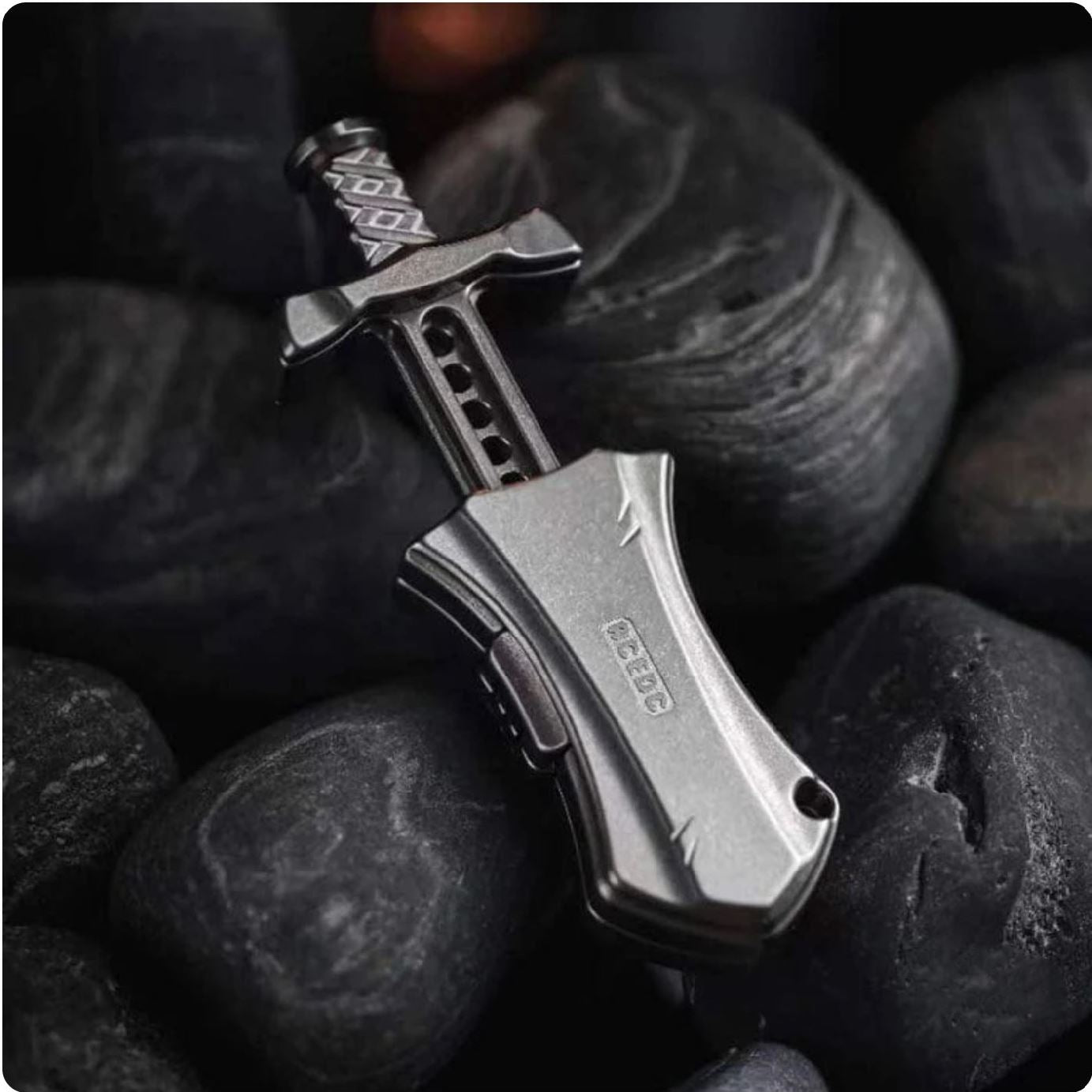 ACEdc Master Sword Hand Push Slider Fidget Toys for Collection & Gift