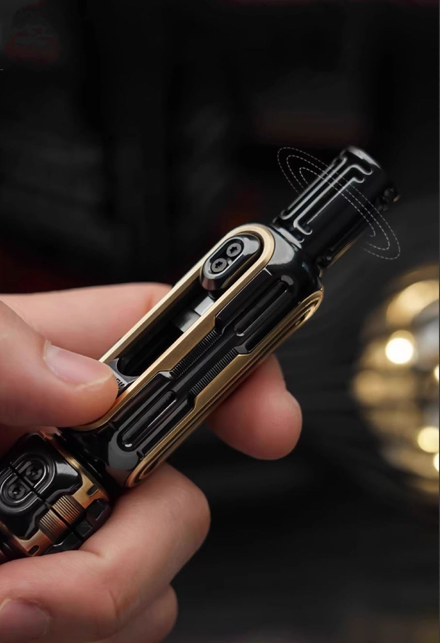 New MUYI NAYICI ARTILLERY Mechanical Ratchet Push Hand Slider | MUYI ARTILLERY Hand Push Slider | MUYI Ratchet Hand Push Fidget Toys for Collection &amp; Gift