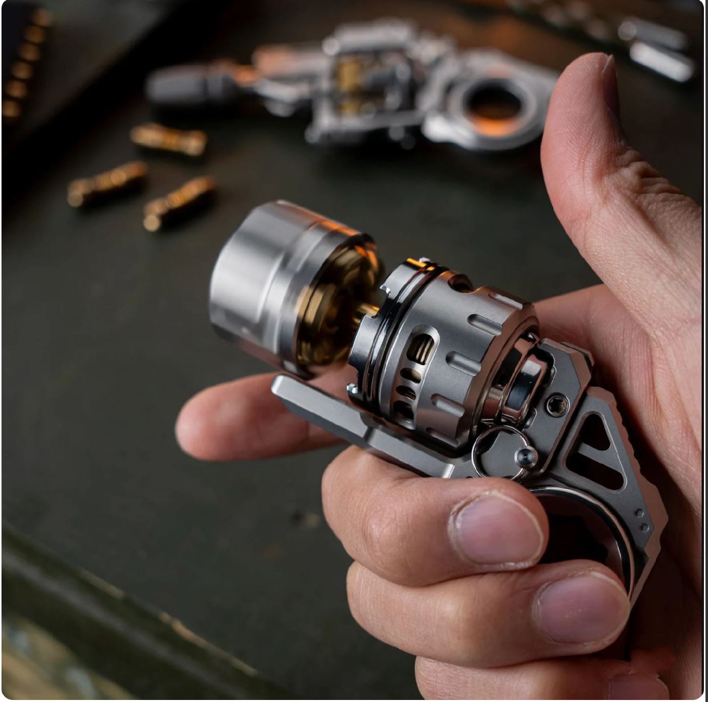 DJG Destroyer Hand Fidget Slider Spinner | DJG Destroyer Hand EDC PPB Hand Fidget Toy