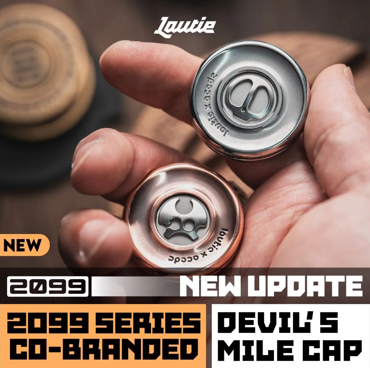 LAUTIE x ACEdc - New Devil’s Milk Cap Haptic Coin Fidget Toy for Collection & Gift