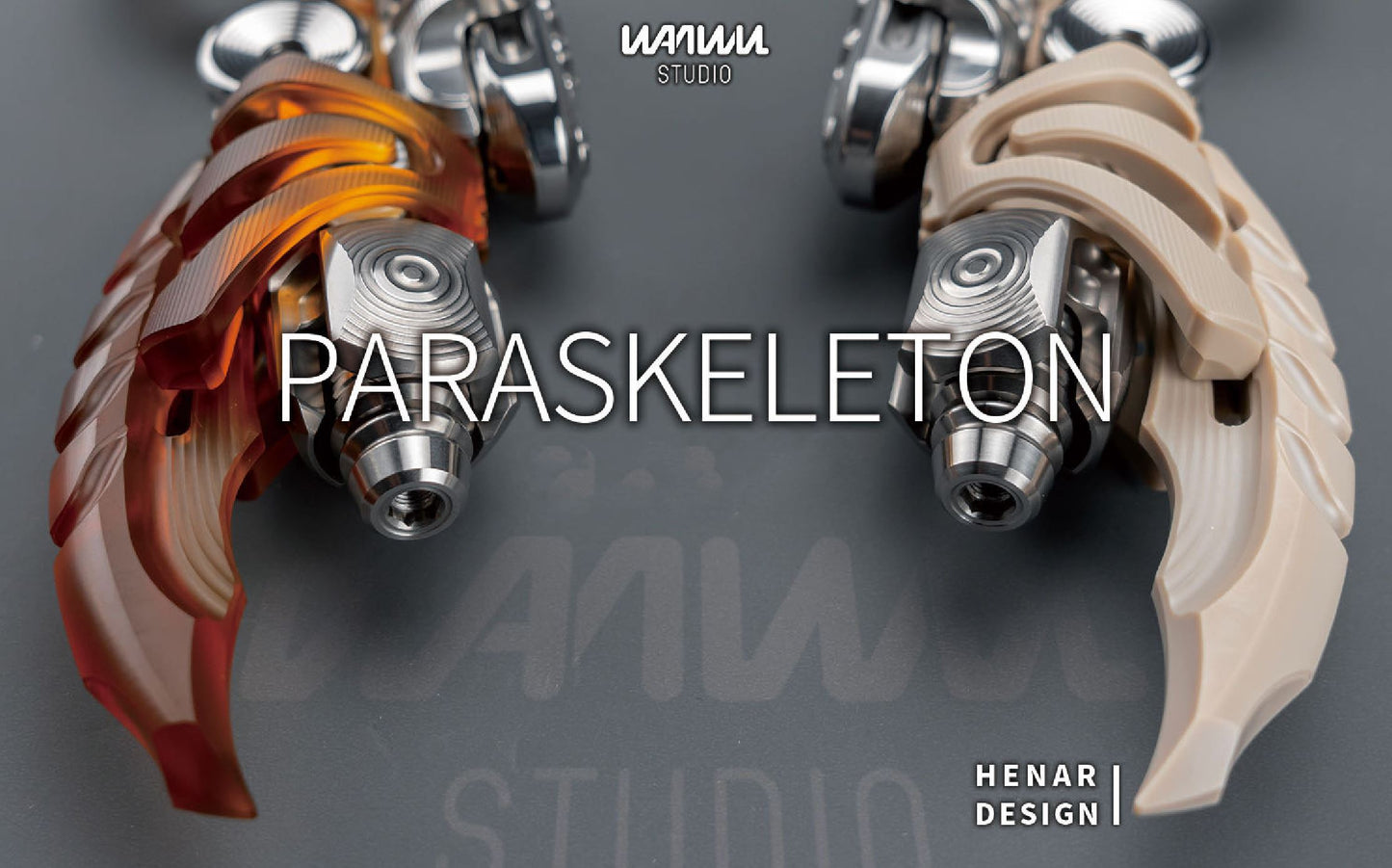 WANWU PARASKELETON EXOSKELETON PEEK PEI Mechanical EDC PPB Hand Haptic Push Slider for Gift & Collection