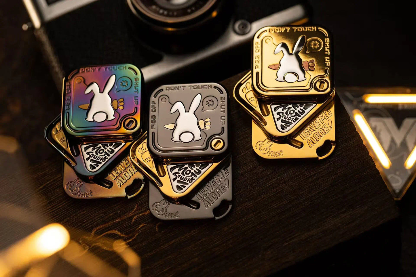 New Arrival MOT EDC SNAP Fidget Hand Slider | MOT New Rabbit Hand Haptic Slider | New MOT Rabbit Zirconium Fidget Slider for Gift &amp; Collection.