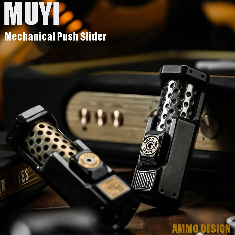 MUYI New Mechanical Ratchet Push Hand Slider | MUYI Musketeers Hand Push Slider | MUYI Ratchet Hand Push Fidget Toys for Collection & Gift