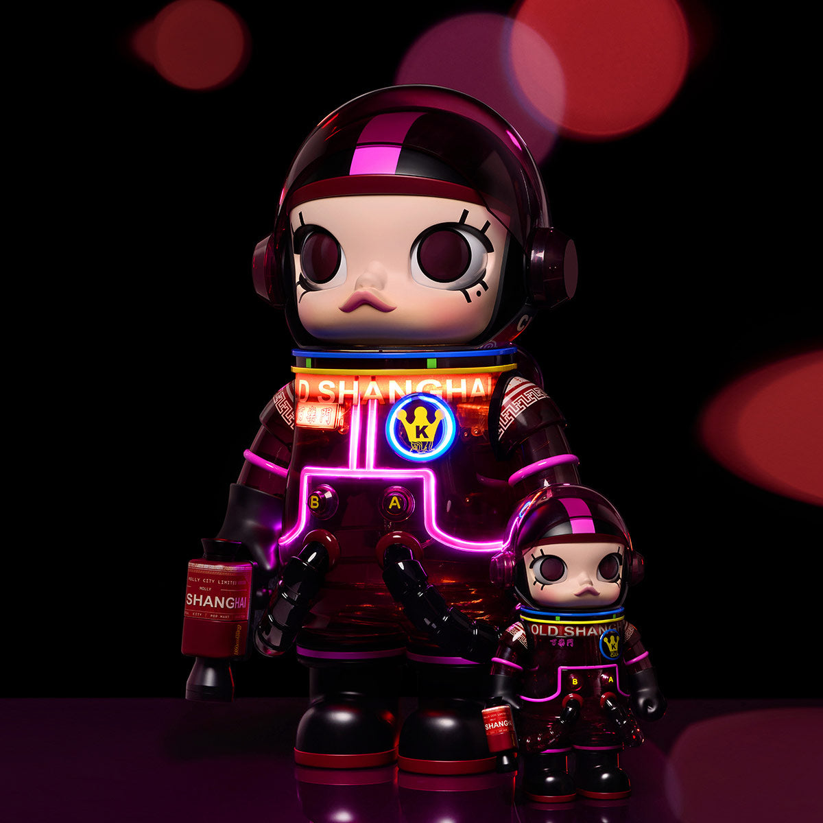 POP MART - MEGA SAPCE MOLLY- OLD SHANGHAI - PALMER HOUSE - 百乐门 400% - 100% Authentic