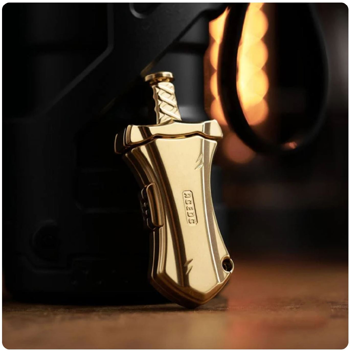 ACEdc Master Sword Hand Push Slider Fidget Toys for Collection & Gift