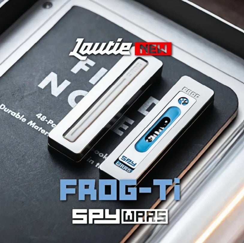 LAUTIE “Frog” Mechanical Fidget Slider | Lautie "Frog" Hand Haptic Slider EDC for Collection & Gift