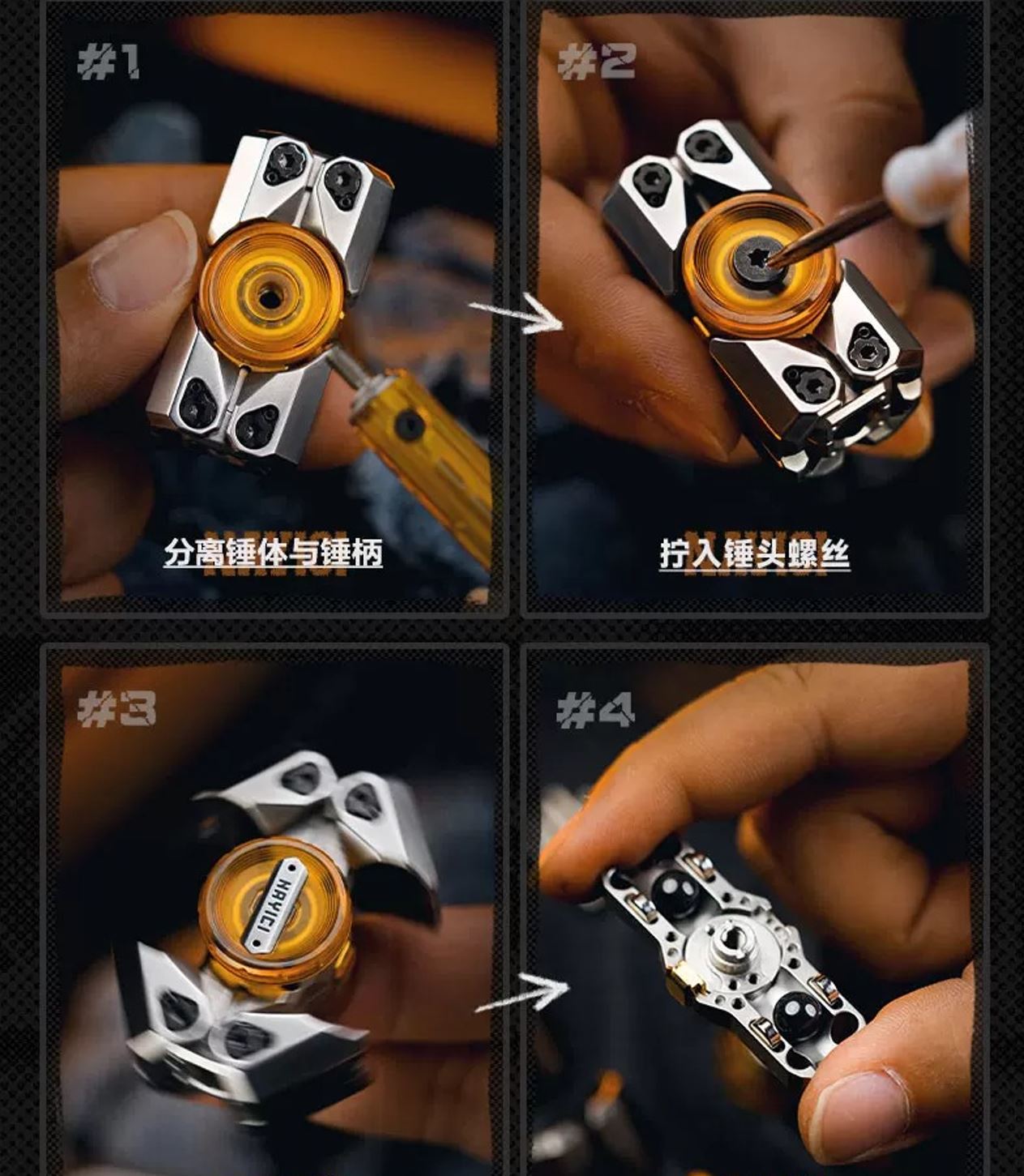 NAYICI Bone Breaker Gyro Fidget Spinner - Pre Order
