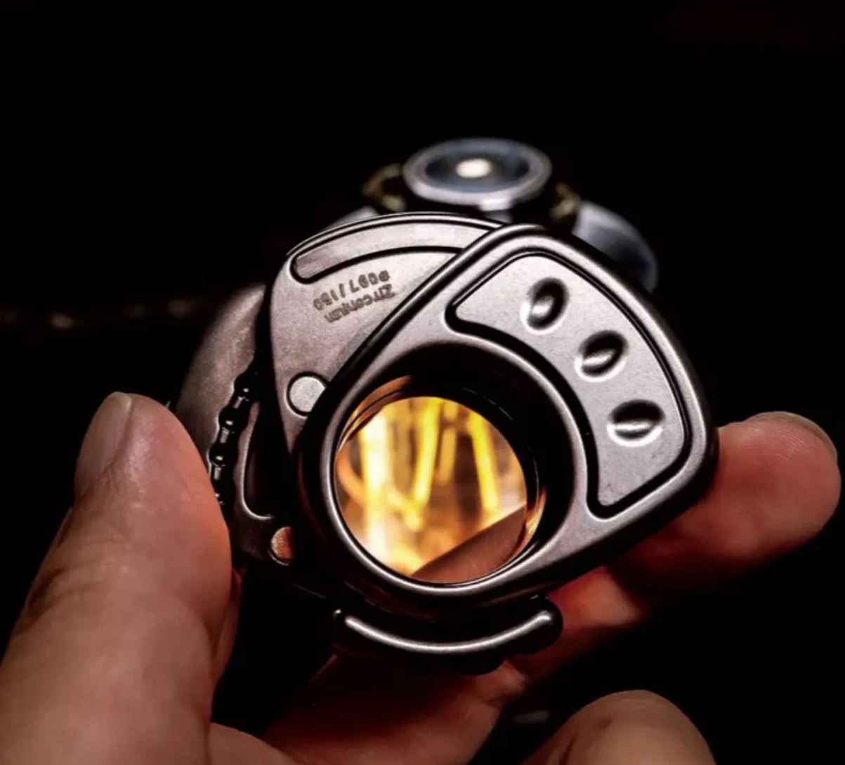 ACEdc Chick, Knuckle Slider Titanium Zirconium Fidget Toy for Collection & Gift