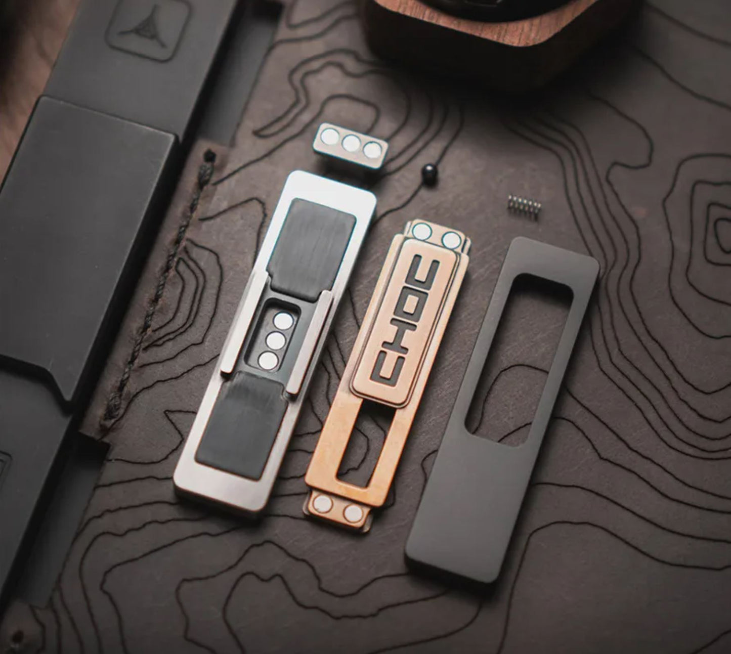 Lautie Choc Zirconium - Stainless Steel Mechanical Slider | Lautie Choc Hand Haptic Slider EDC for Collection & Gift