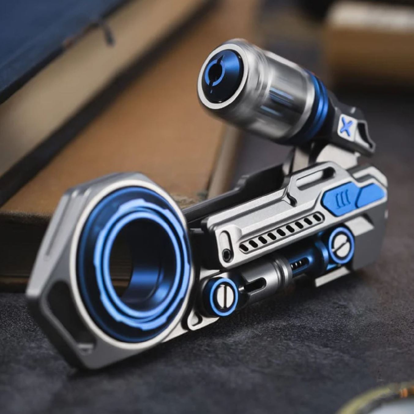01 EDC Time Knight 3.0 Hand Ratchet Push Slider | New 01 EDC "Time Knight 3.0" EDC Hand Gyro Spinner Slider Fidget Toys for Collection & Gift.