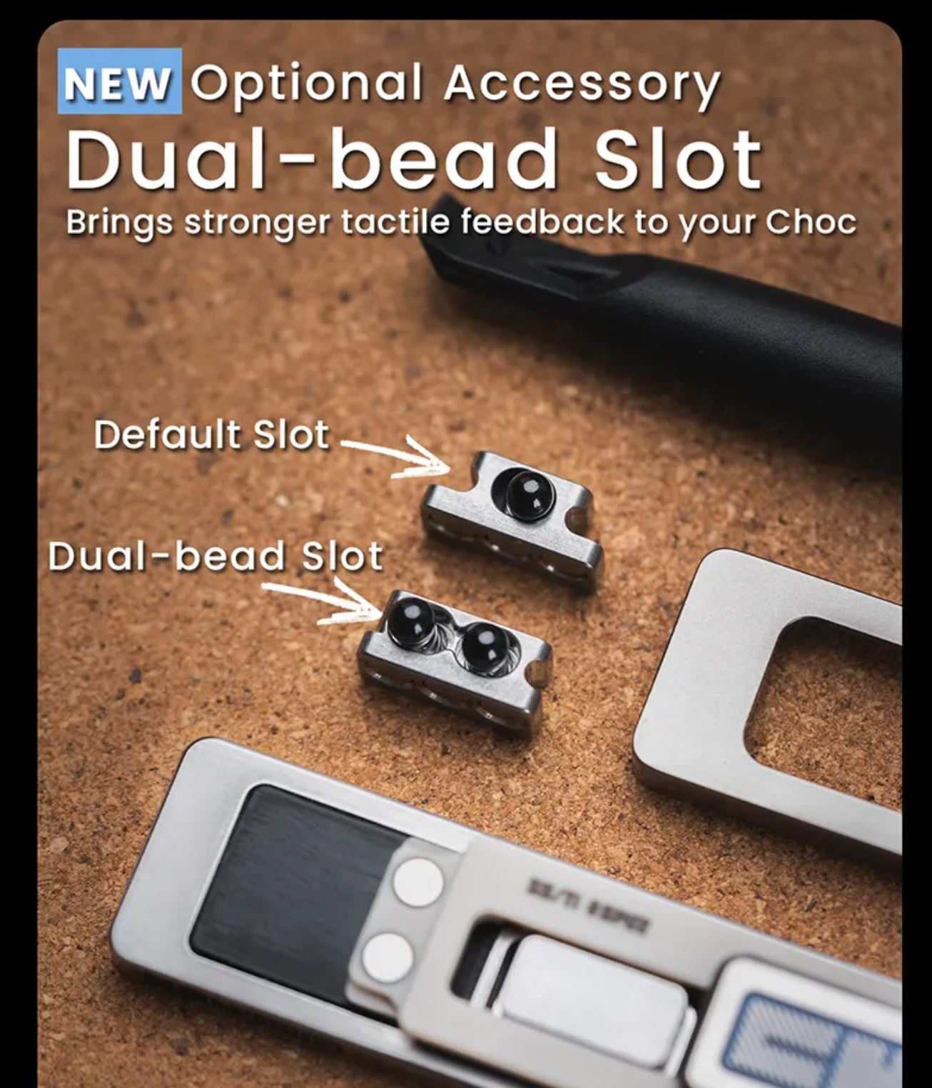 Lautie Choc Zirconium - Stainless Steel Mechanical Slider | Lautie Choc Hand Haptic Slider EDC for Collection & Gift