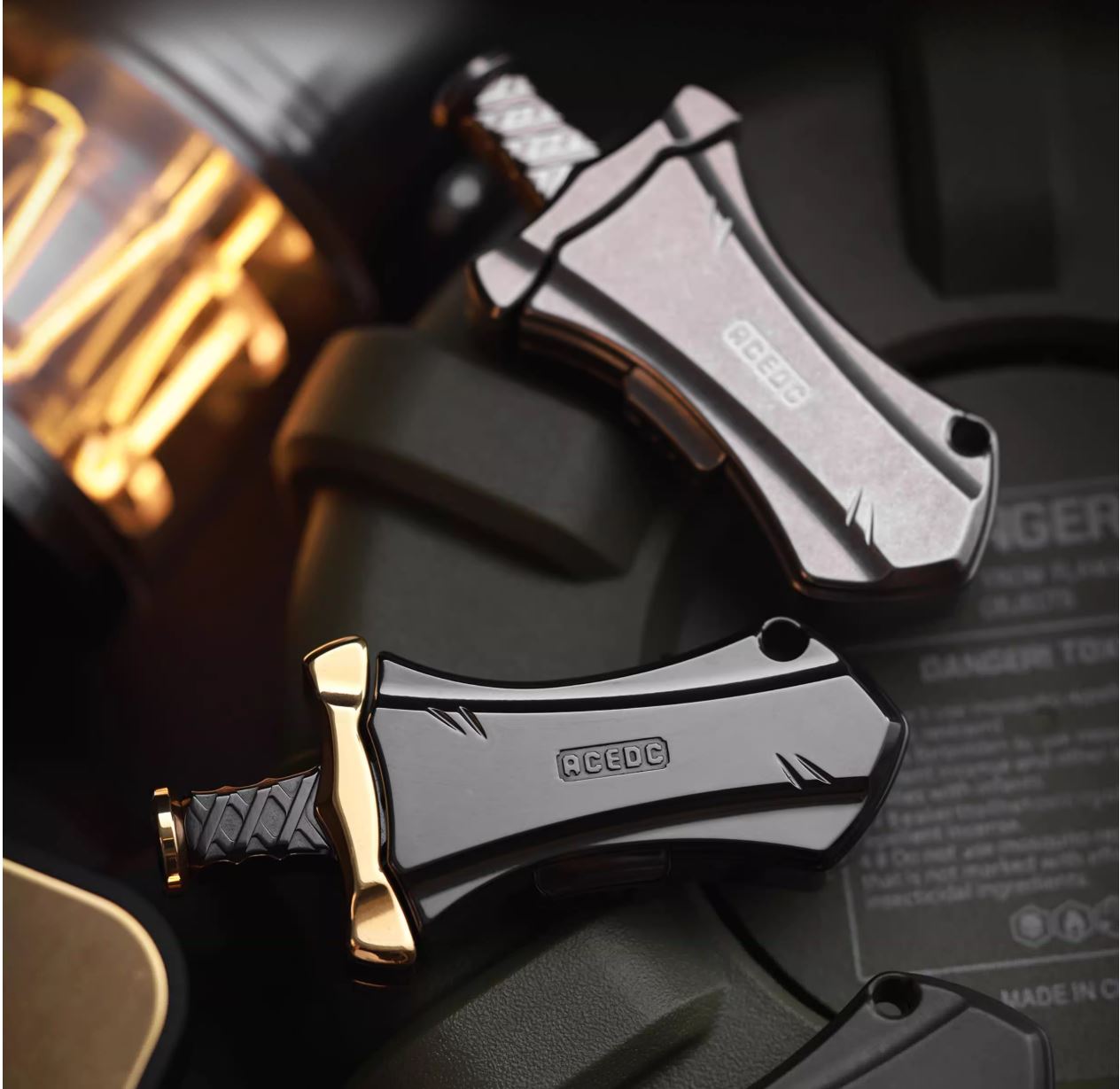 ACEdc Master Sword Hand Push Slider Fidget Toys for Collection & Gift