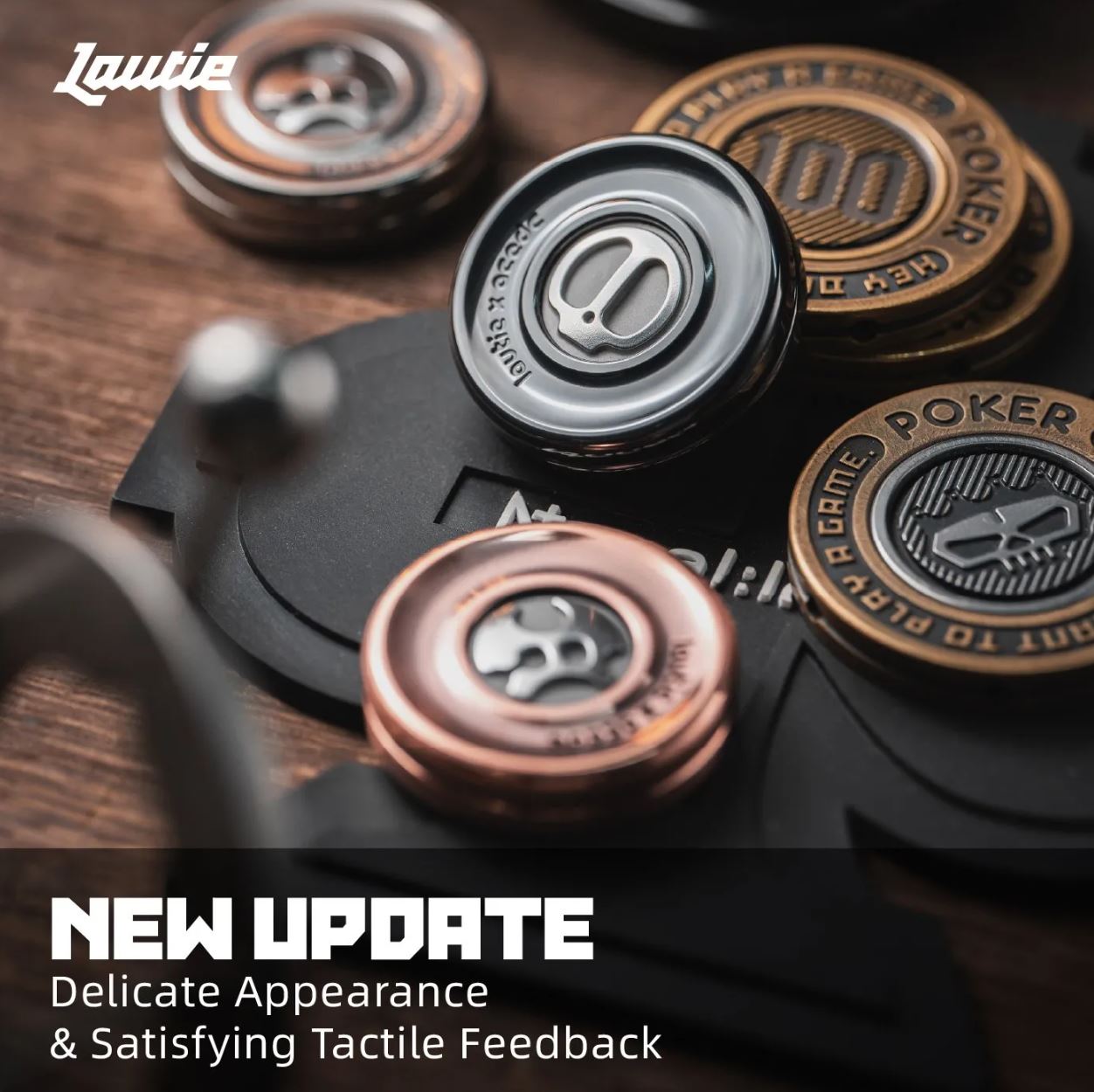 LAUTIE x ACEdc - New Devil’s Milk Cap Haptic Coin Fidget Toy for Collection & Gift