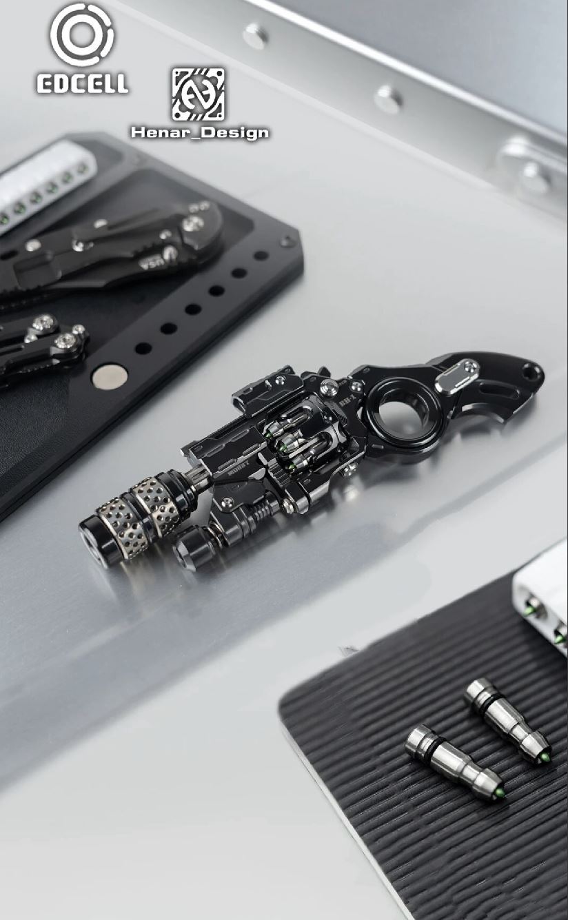 EDCELL Zirconium "Breaker Howitzer Project ver.2" Hand Push Slider EDC PPB Fidget Toys for Collection & Gift