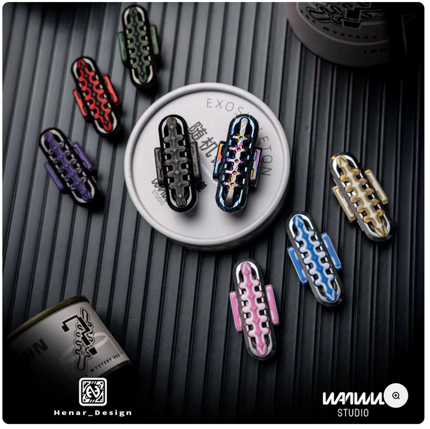 New WANWU G10 Mystery Box EXOSKELETON Mechanical Magnetic Hand Haptic Push Slider