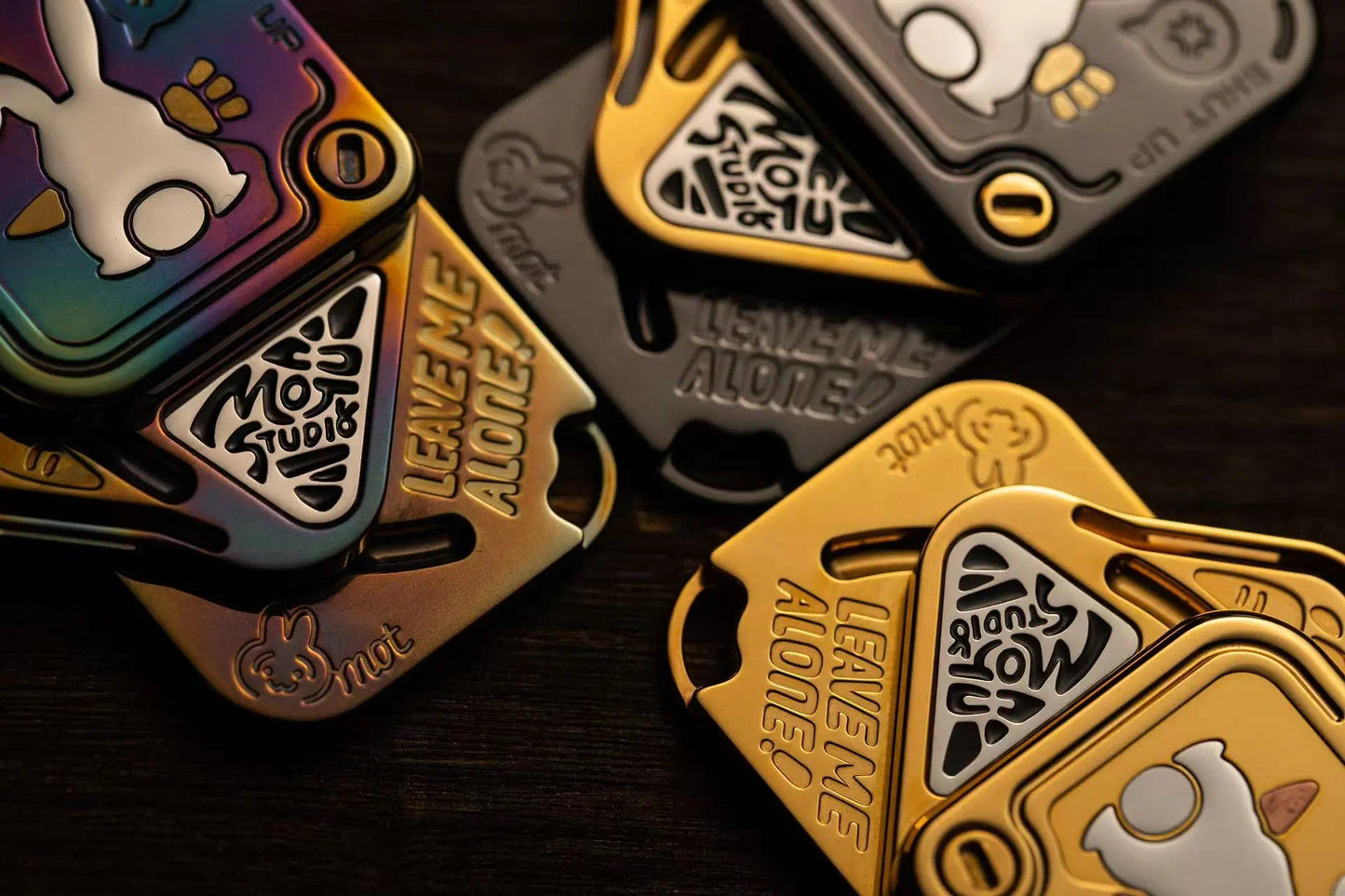 New Arrival MOT EDC SNAP Fidget Hand Slider | MOT New Rabbit Hand Haptic Slider | New MOT Rabbit Zirconium Fidget Slider for Gift &amp; Collection.