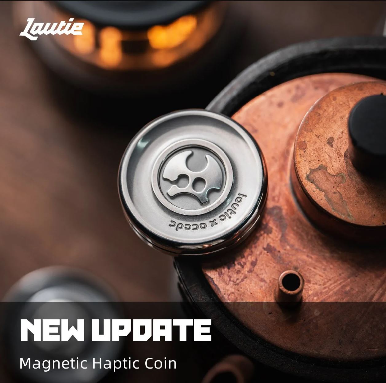 LAUTIE x ACEdc - New Devil’s Milk Cap Haptic Coin Fidget Toy for Collection & Gift