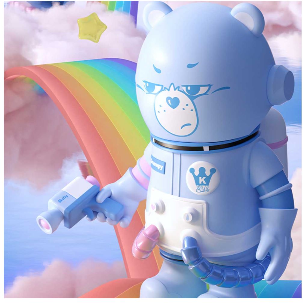 POP MART - MEGA SAPCE MOLLY- Grumpy Bear 400%+100% - 100% Authentic from POP MART