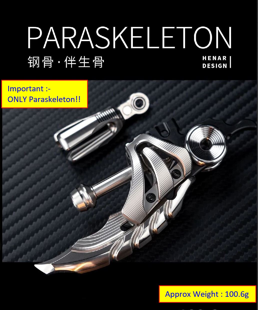 New WANWU PARASKELETON Zirconium Mechanical Magnetic Hand Haptic Push Slider PPB Fidget Toys for Collection & Gift